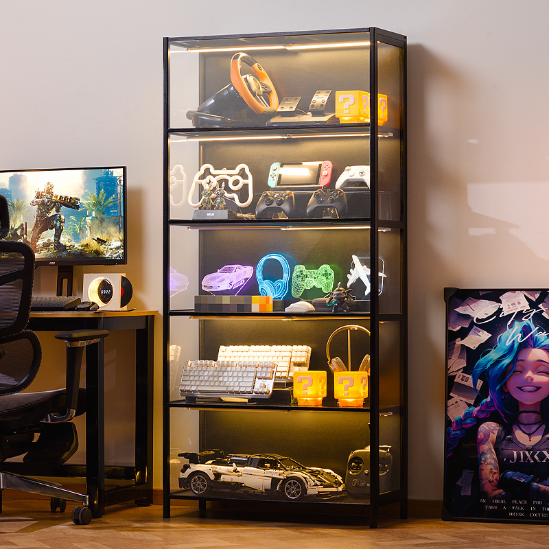 Storage & Organization - Armadio portaoggetti trasparente multistrato, porta in