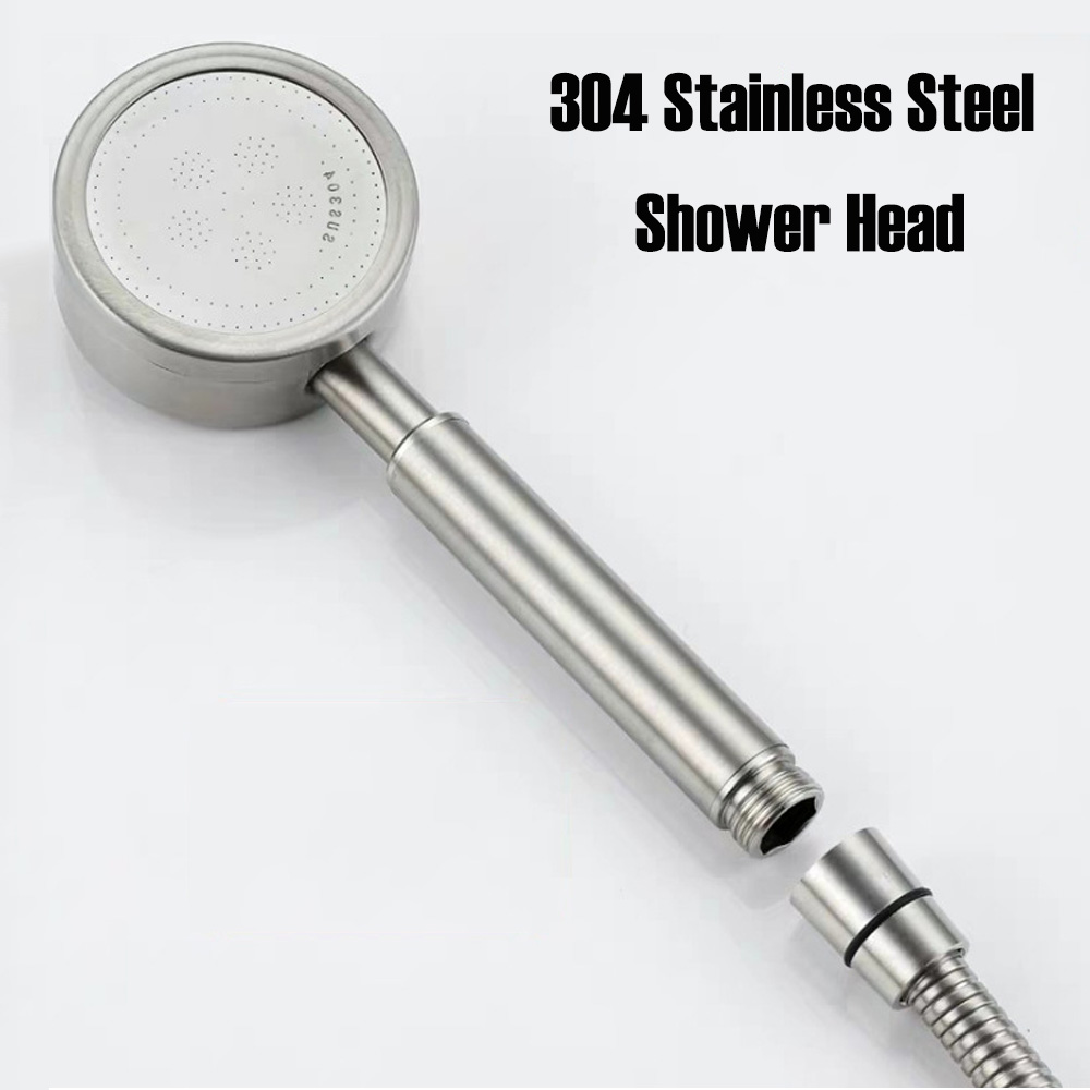 High Pressure Shower Head Handheld - Soffione doccia in acciaio inossidabile 304,
