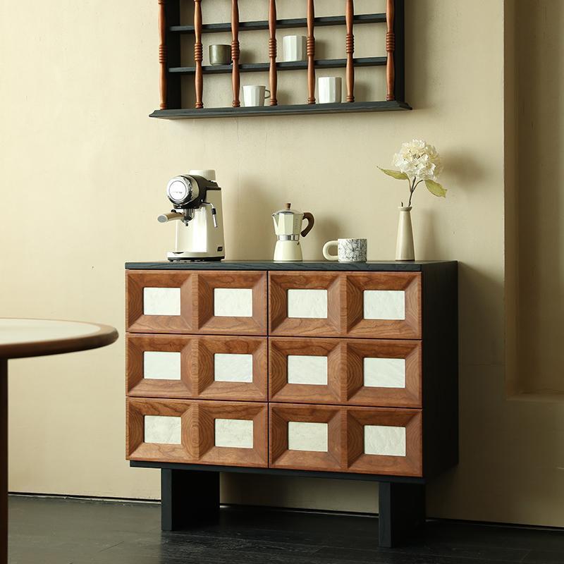 Storage & Organization - Credenza medievale a sei cassetti, mobiletto