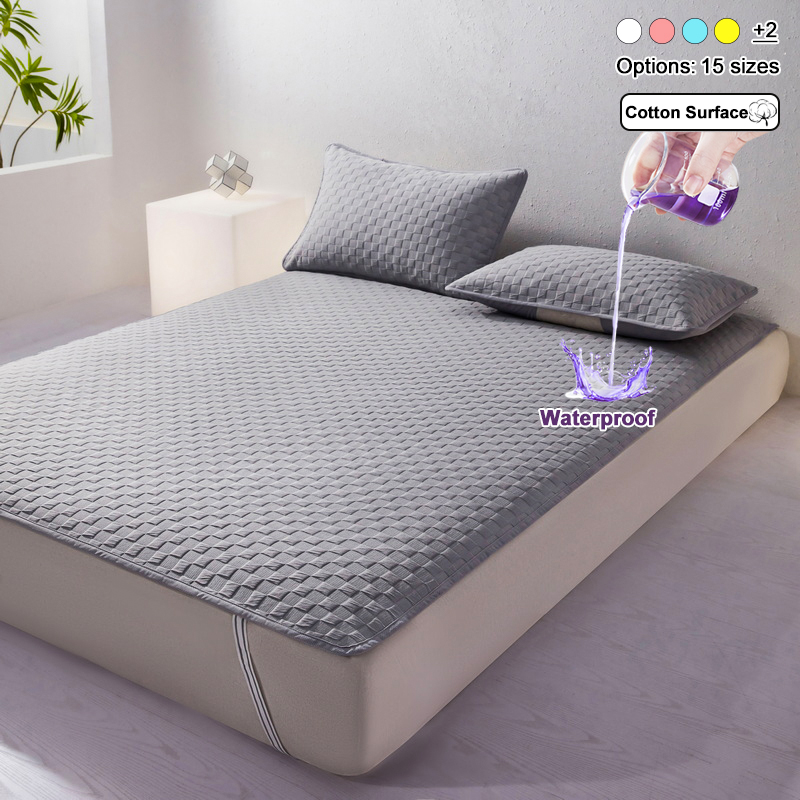Waterproof Mattress Protector Breathable - Coprimaterasso Impermeabile con 4 Elastici agli