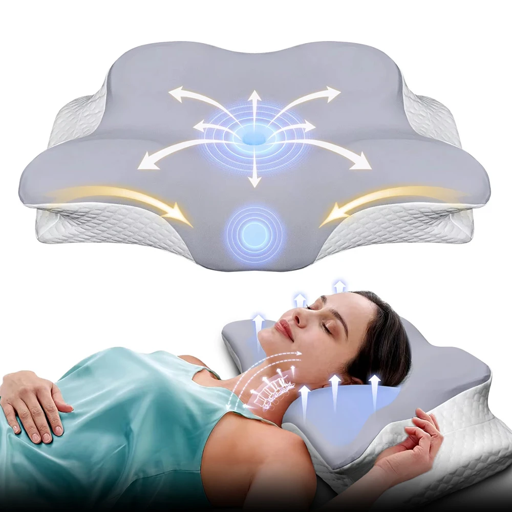 Memory Foam Orthopedic Pillow Neck Pain - Cuscini in Memory Foam a Forma