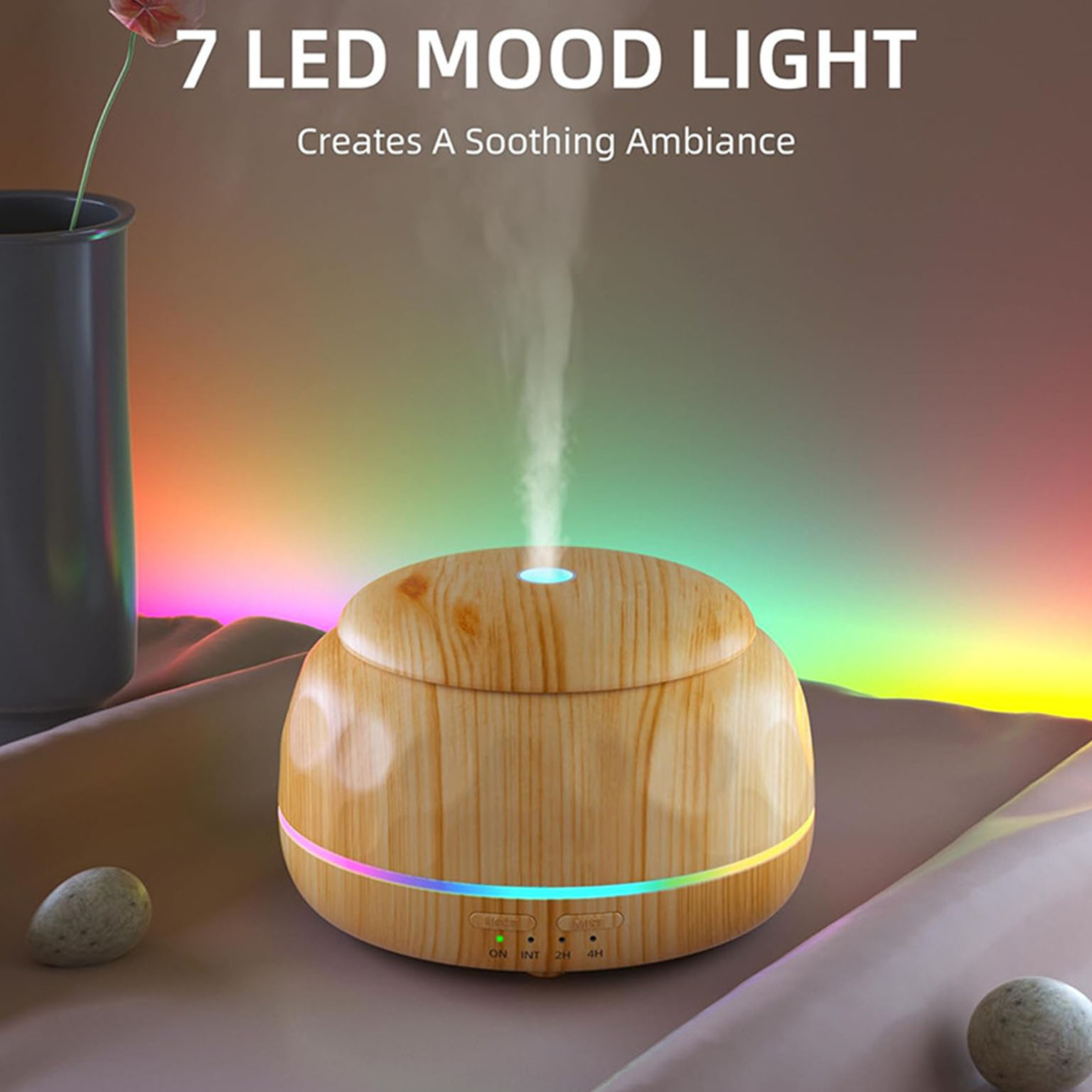 Lighting - Diffusore di Oli Essenziali, Umidificatore d'Aria,