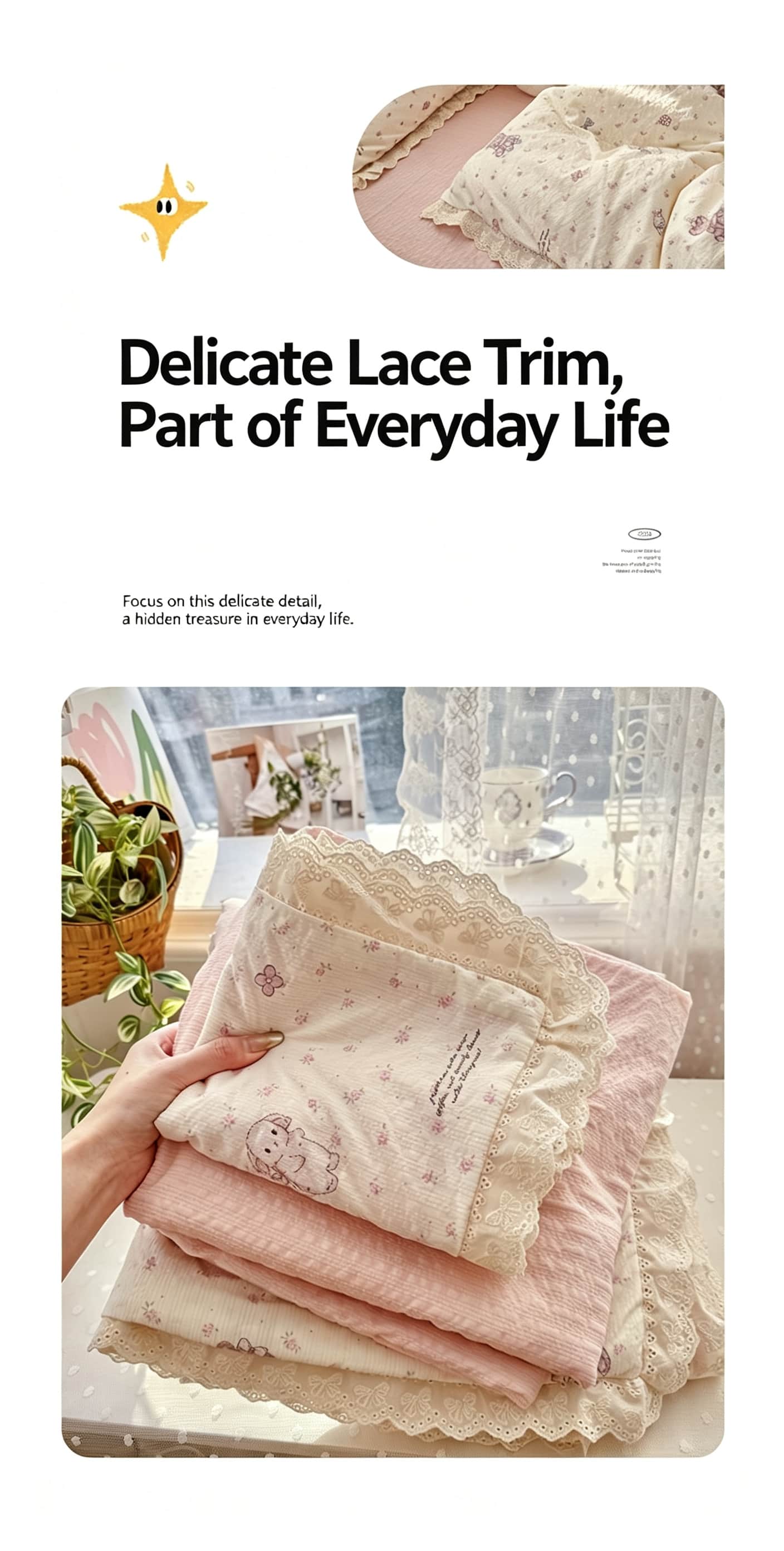 Set di biancheria da letto in  - Aesthetic Floral Duvet Cover recensione e prezzo