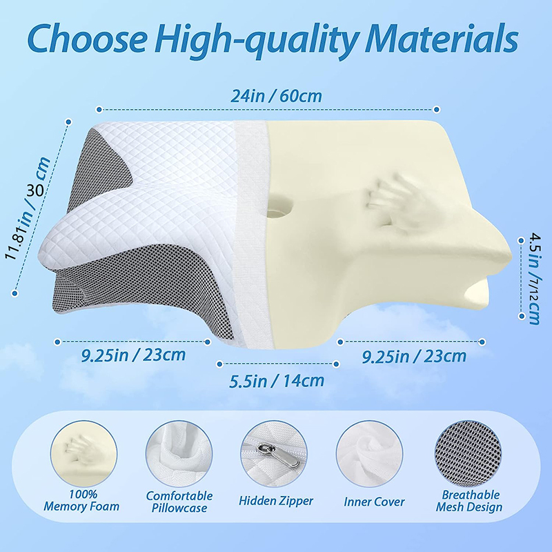 Nuovo Cuscino Cervicale in Mem - Memory Foam Orthopedic Pillow Neck Pain recensione e prezzo