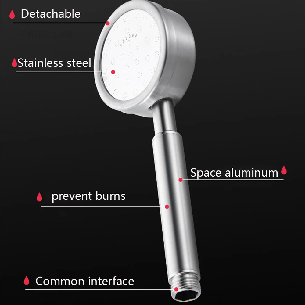 Soffione doccia in acciaio ino - High Pressure Shower Head Handheld recensione e prezzo