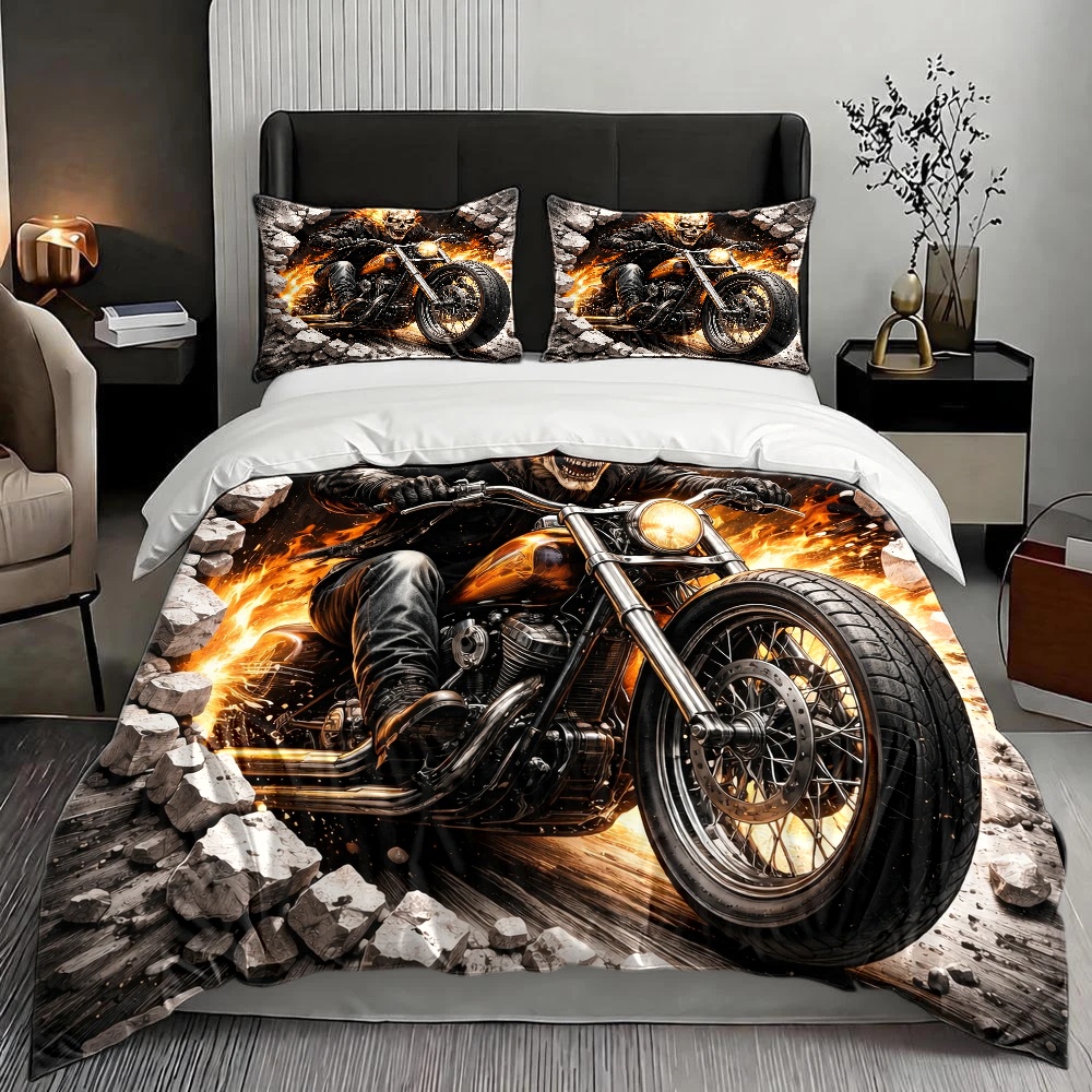 Set Copripiumino Moto Ghost Ri - Duvet Cover Sets With Zipper recensione e prezzo