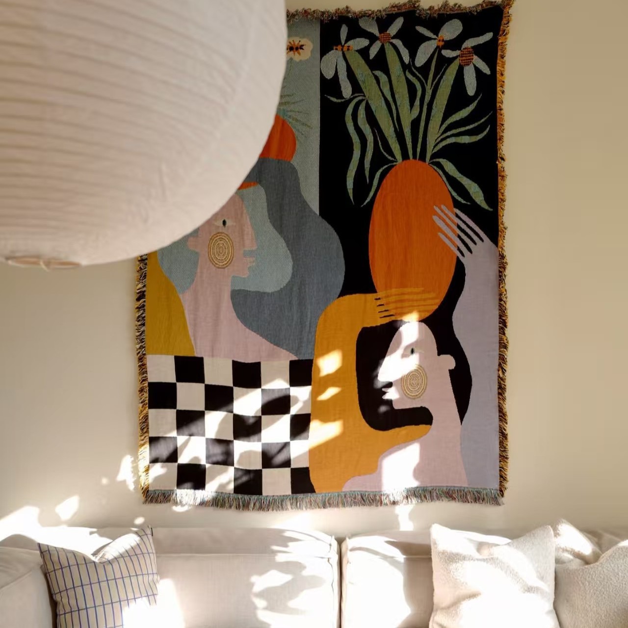 Arazzo Moderno Astratto Boho i - Boho Throw Blanket Fringe recensione e prezzo