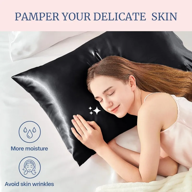 Fodera per cuscino in raso, di - Satin Silk Pillowcase Hair Skin recensione e prezzo