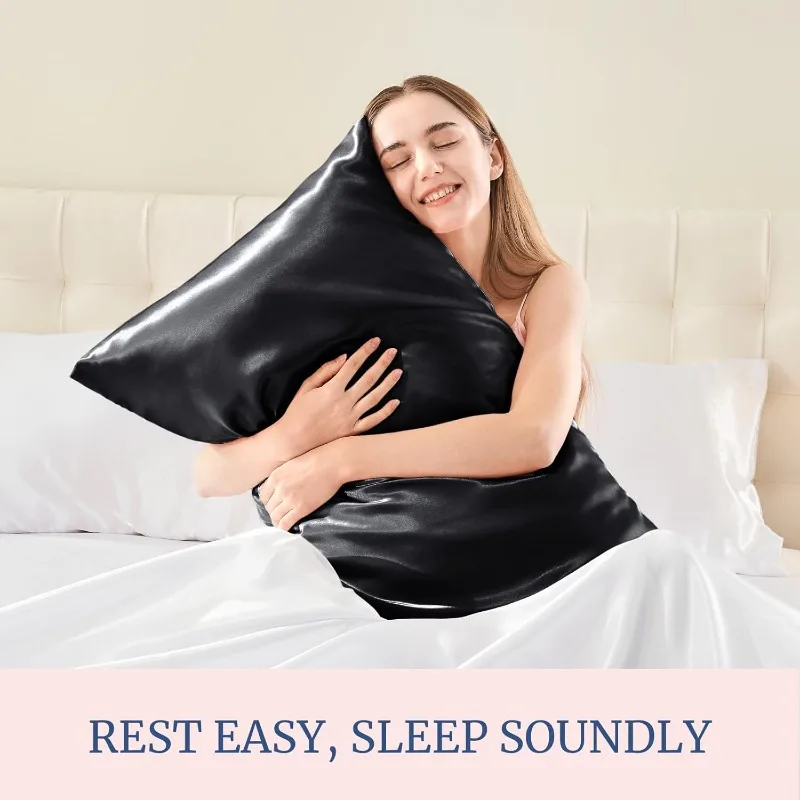 Fodera per cuscino in raso, di - Satin Silk Pillowcase Hair Skin recensione e prezzo