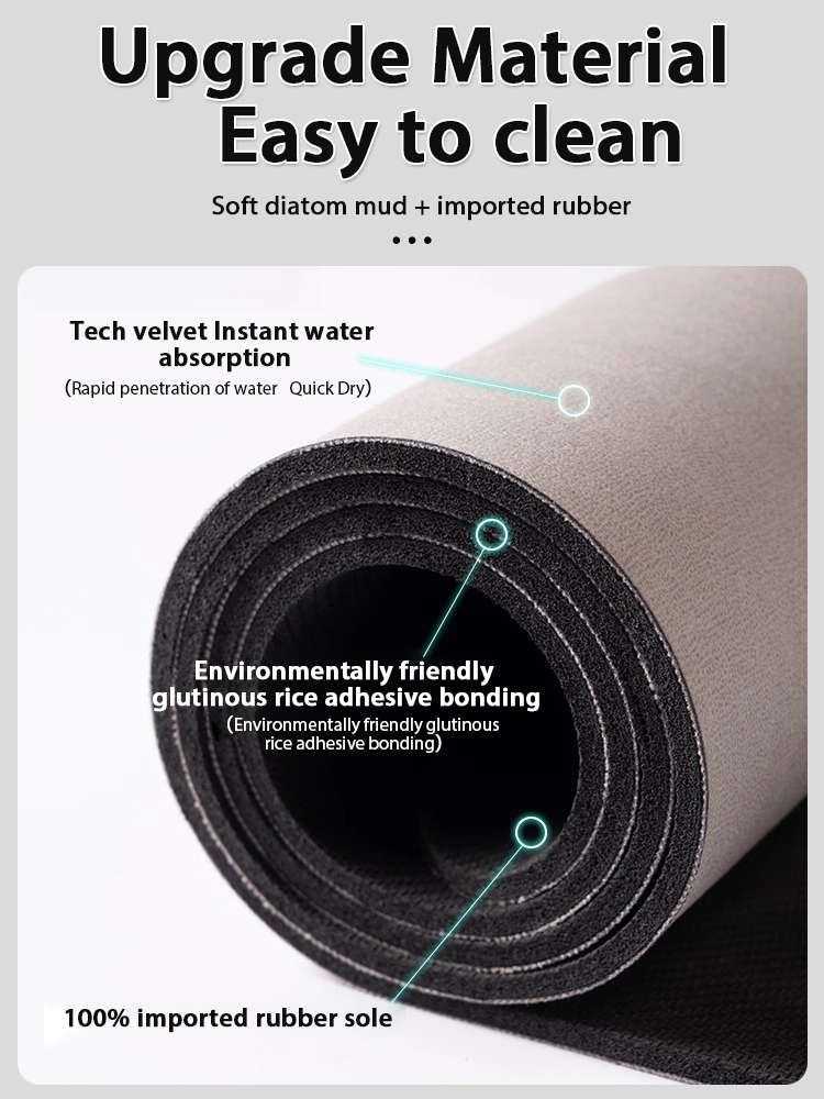 Tappetino da Bagno Geometrico  - Quick Dry Diatomite Bath Mat recensione e prezzo